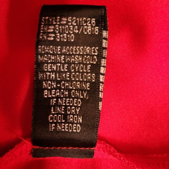 Alyx Petite Womens 2P Red Tiered Ruffle Tulip Hem Layered Cocktail Party Dress - Picture 9 of 11